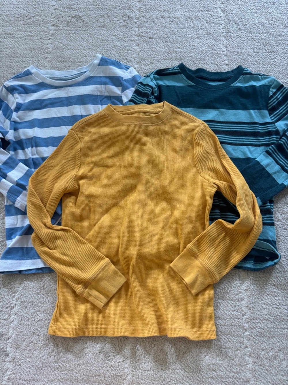 Kids lot of 3 long sleeve shirts size small